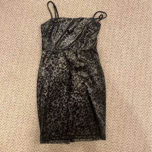 Shimmery cheetah print dress